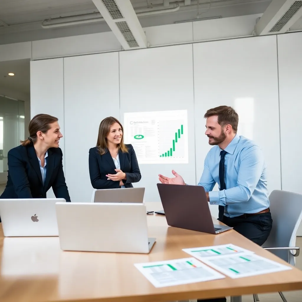 Unser professionelles Team von Excel-Trainern bei einer Besprechung